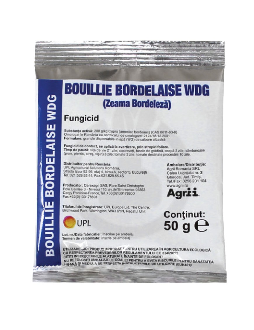 Fungicid Bouille Bordelaise WDG - Zeama Bordeleza 50 g