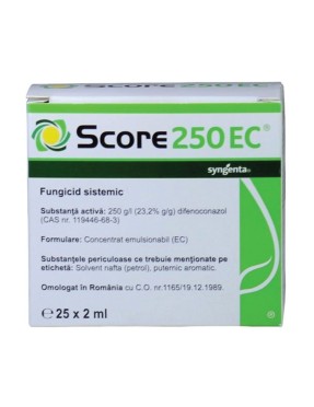 Fungicid sistemic Score 250 EC 2.5 ml