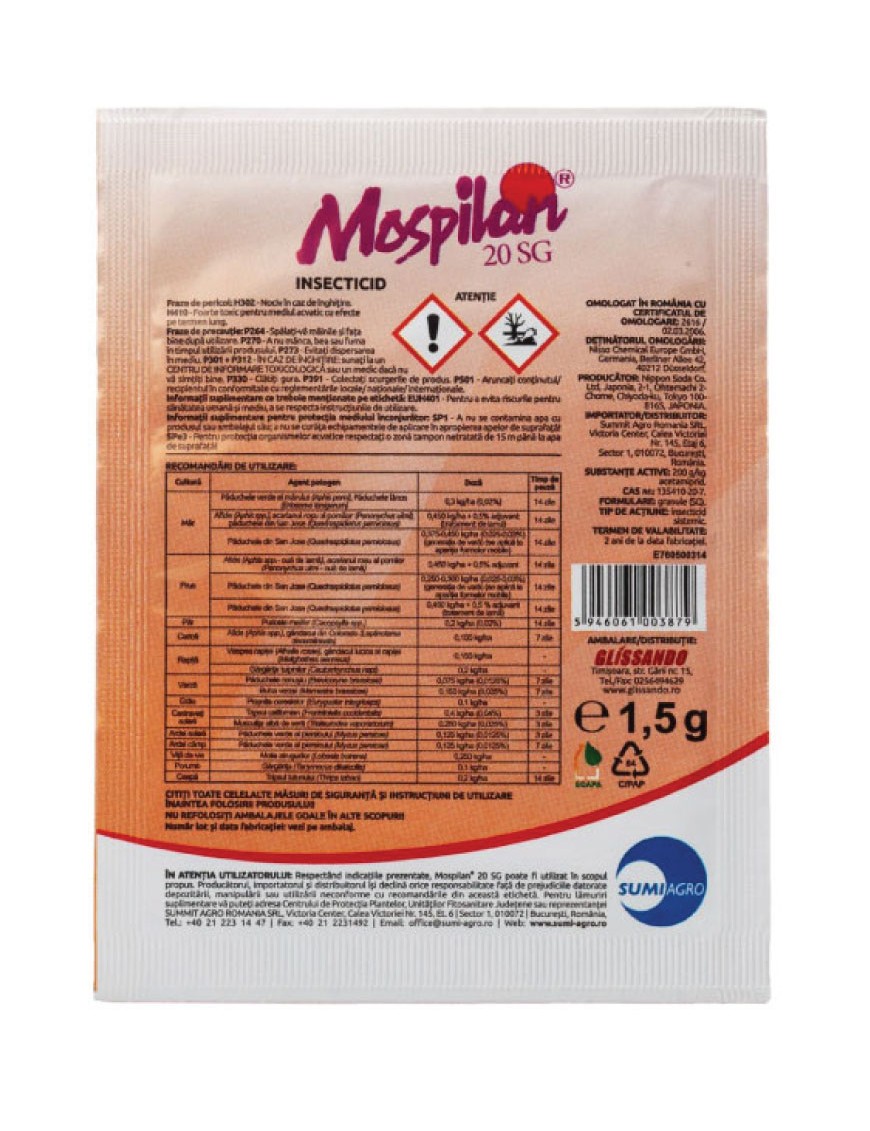 Insecticid Mospilan 20 SG 1.5 g