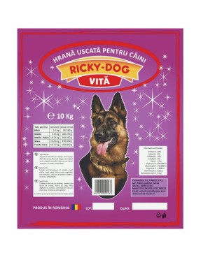 Hrana pentru caini Ricky-Dog - vita 10kg
